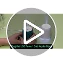 Mini Gray White Portable Humidifier with Auto Shut-off for Bedroom, Office, Car, 200ml