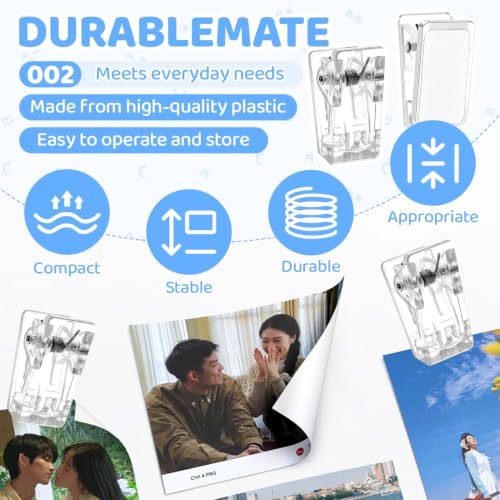 Clear Self Adhesive Wall Clips 20-Pack for Tapestry & Light Items