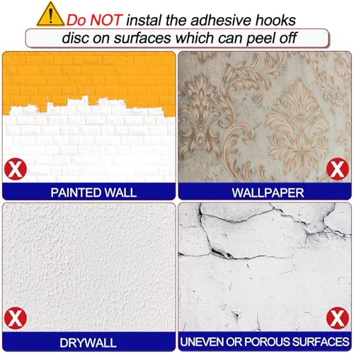 Wall Towel Hooks Adhesive Waterproof Hooks for Bathroom Kitchen Coat