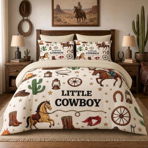 WeCozy Little Cowboy Full Size Comforter Set - Western Bedding