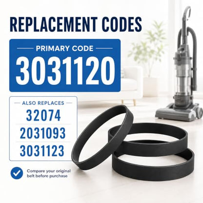 Vacuum Belts for Upright Vacuum Cleaner Floor Head Replacement Set - 5 Pack
