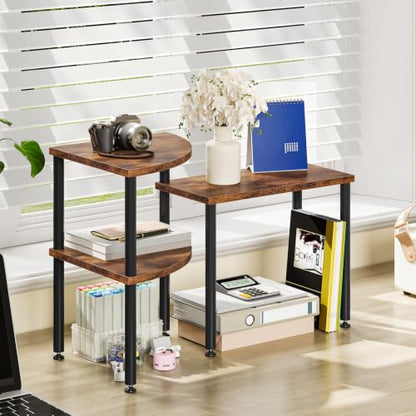 Countertop Corner Shelf Organizer for Kitchen & Bathroom, 3-Tier Spice Rack