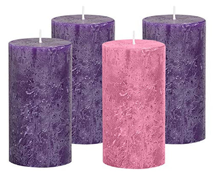 Silver Advent Wreath Candle Holder for Large Pillar Candles - Christmas Decor