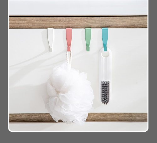 Eywlwaar Over The Cabinet Door Hooks - 4-Pack Single Hook for Easy Storage | Ideal for Doors Up to 0.8 Inch Thick
