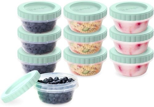 Bentgo Prep - 20-Piece Leak-Proof Deli Containers Set | 8 fl oz, Reusable, BPA-Free, Microwave & Dishwasher Safe (Honeydew)