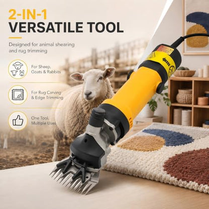 Electric Carpet Trimmer with Adjustable Speed and Shearing Guide – 690W Heavy Duty Tool
