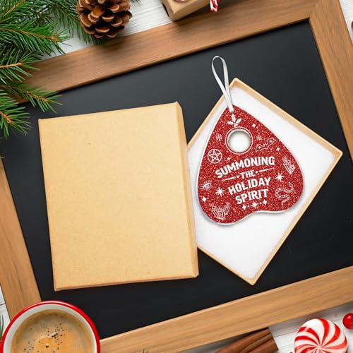 Halloween Witchy Christmas Ornament – Horror Creepmas Decor for Goths, Emo, Holiday Spirit