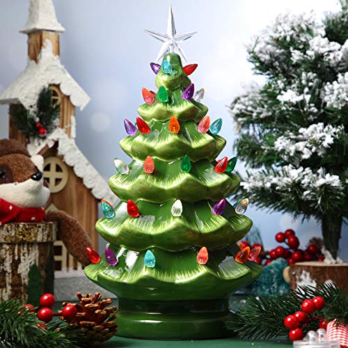 Ceramic Christmas Tree Light Bulb Replacement Set - 288 Multi-Color Plastic Ornaments