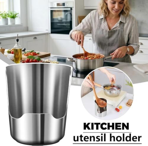 Multi-Functional Kitchen Utensil & Lid Holder Stainless Steel Vertical Rack