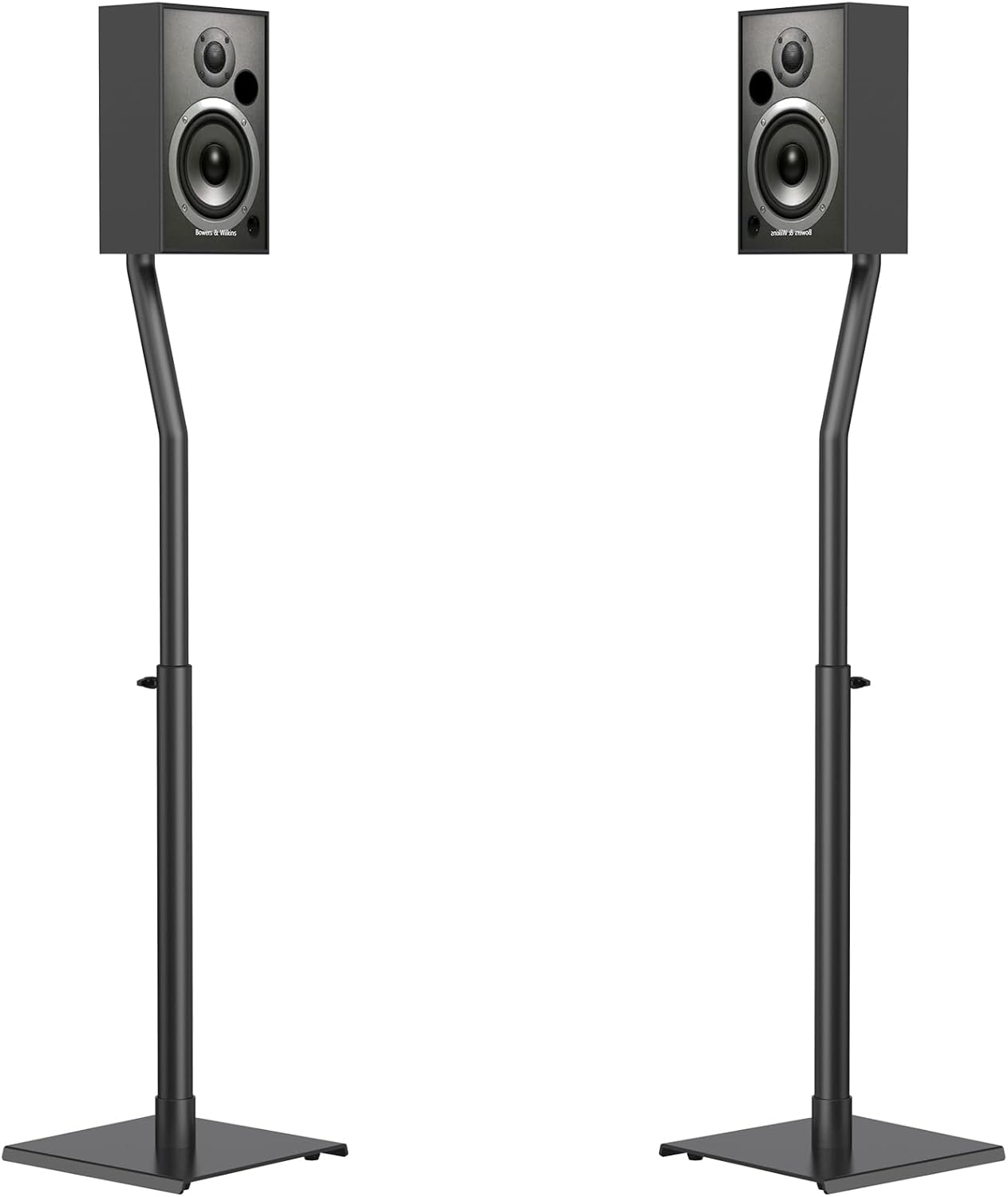 USX MOUNT Universal Speaker Stands - Height Adjustable 30" to 39" for Satellite & Bookshelf Speakers, 1 Pair