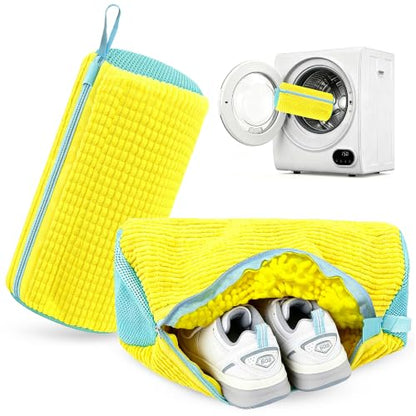 Reusable Shoe Wash Bag with Self-Locking Zipper for Sneakers & Boots