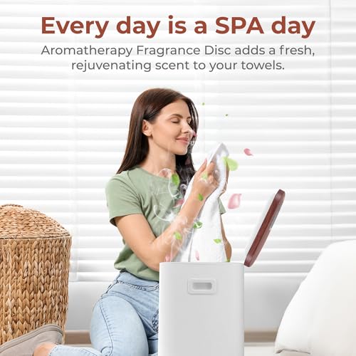Bathroom Towel Warmer Bucket - 23L Compact Heated Towel Dispenser with Timer