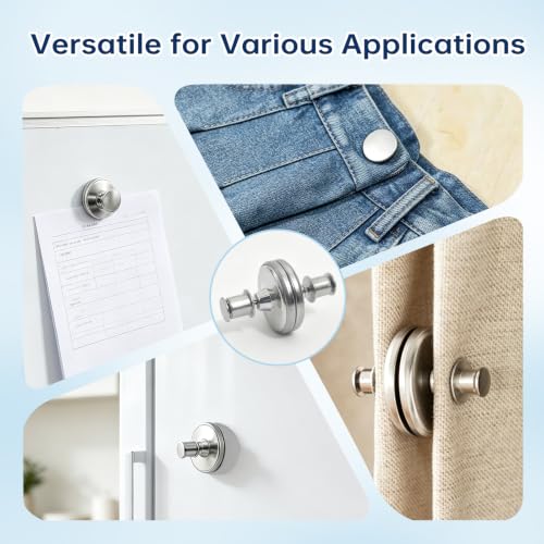 Magnetic Curtain Clips - 10 Pack for Window, Shower & Patio Curtains