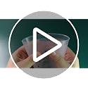 Christmas Gold Frosted Plastic Cups 16oz Set - Holiday Party Drinkware