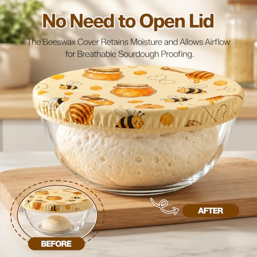 Large Glass Mixing Bowl with Lid - 4.7 Quart for Baking & Kitchen prep