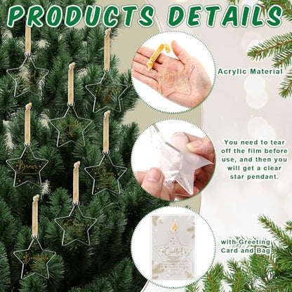 Religious Christmas Ornaments Bulk Set - 120 Christian Tree Decorations with Bible Verses - Variation of THIS listing 120