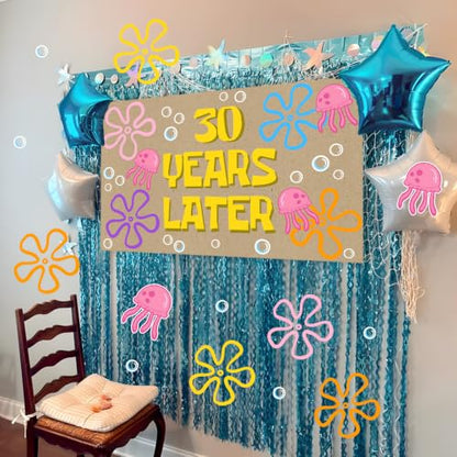 30 Years Later Birthday Banner for Celebration Decorations