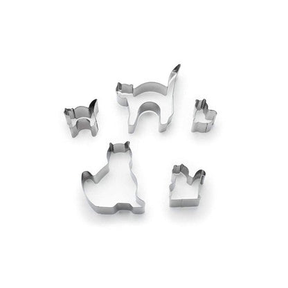 Fox Run 5-Piece Cat Cookie Cutter Set