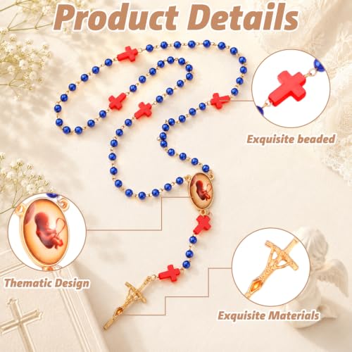 Memorial Prayer Beads for Unborn Loss with Storage Bag - Remembrance Necklace
