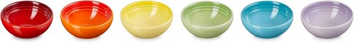 Le Creuset Pinch Bowls Set of 6 - 2 Oz Multi-Color Ceramic Bowls for Cooking & Serving