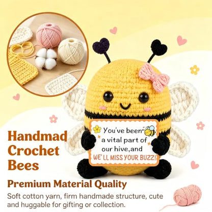 Crochet Bee Amigurumi Coworker Farewell Gift - Knitting