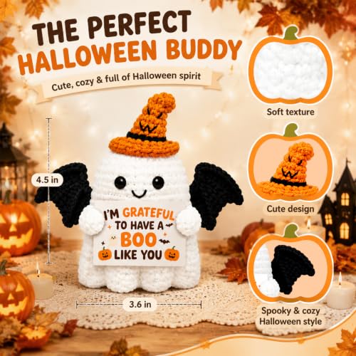 Grateful Halloween Ghost Basket Stuffer for Women & Adults - Spooky Gift