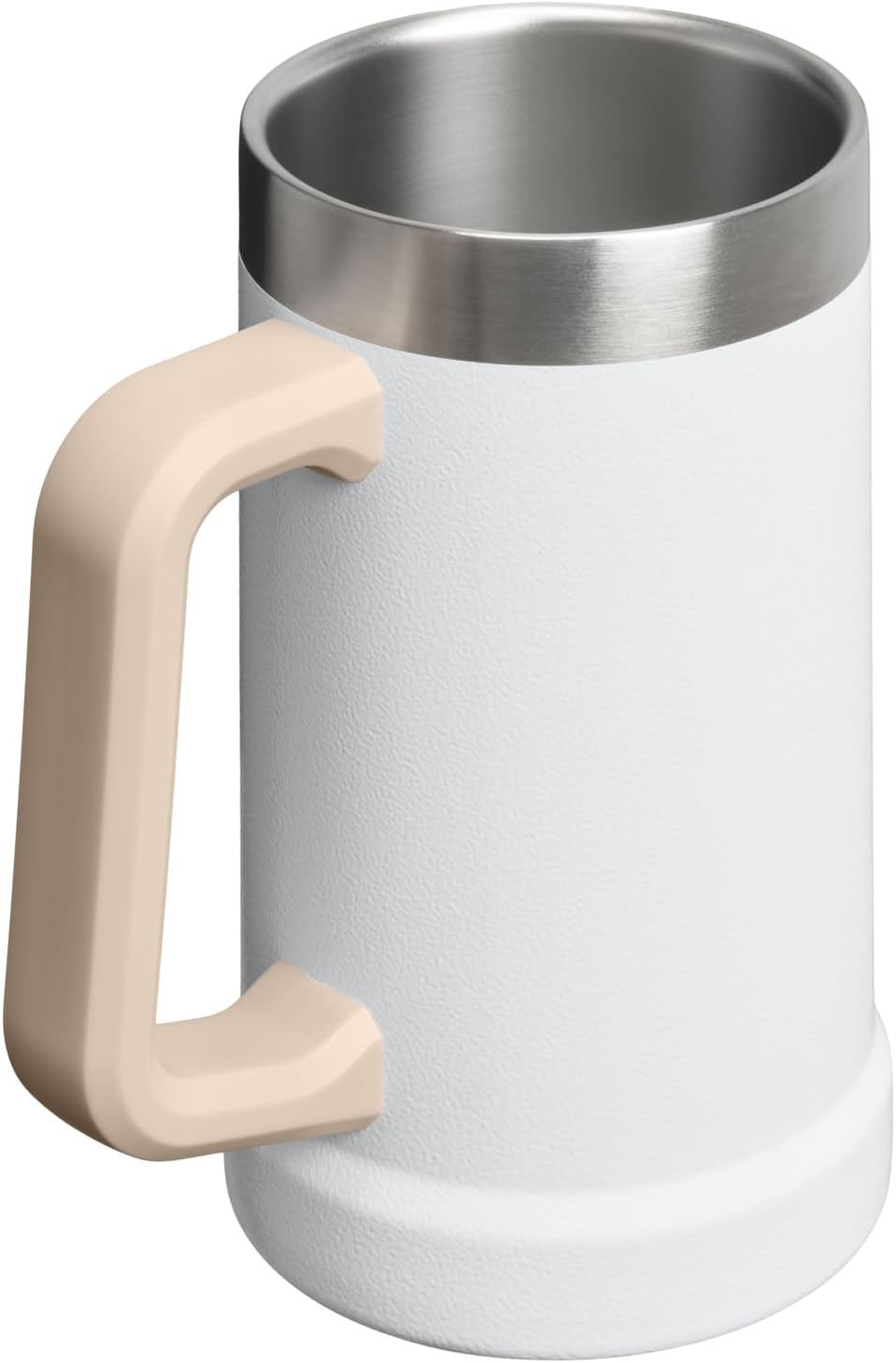 STANLEY Stay-Chill Beer Stein 24 oz - Insulated Stainless Steel Tumbler with Big Grip Handle | BPA-Free | Hammertone Frost