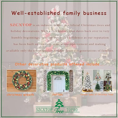 4ft Pre-lit Artificial Christmas Tree with LED Lights, Berries & Pinecones