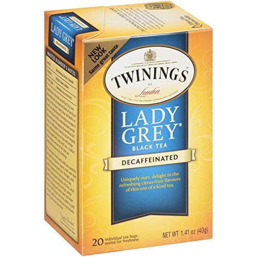 Twinings Black Tea Bundle 40 ct (Lady Grey, Decaf Lady Grey Bundle)