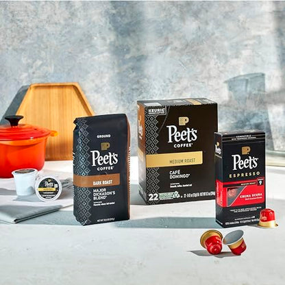Peet's Coffee, Dark Roast Keurig K-Cup Pods, 100% Arabica Coffee - French Roast 10 Count (1 Box of 10 Pods)
