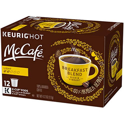 McCafé Breakfast Blend Light Roast K-Cup Coffee Pods (12 Pods)