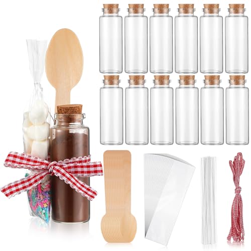 12-Piece Hot Chocolate Gift Set with Cocoa Tubes & Accessories