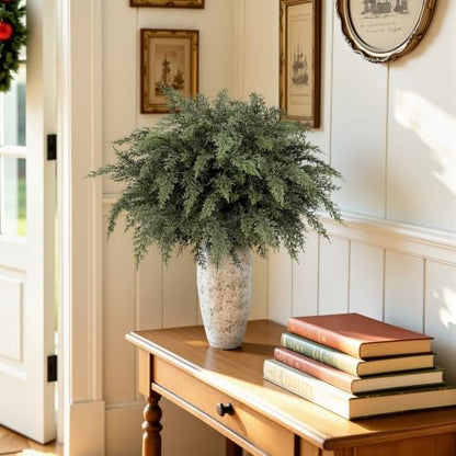 24PCS 18 Inch Artificial Cedar Pine Branches for Holiday Decor - Real Touch