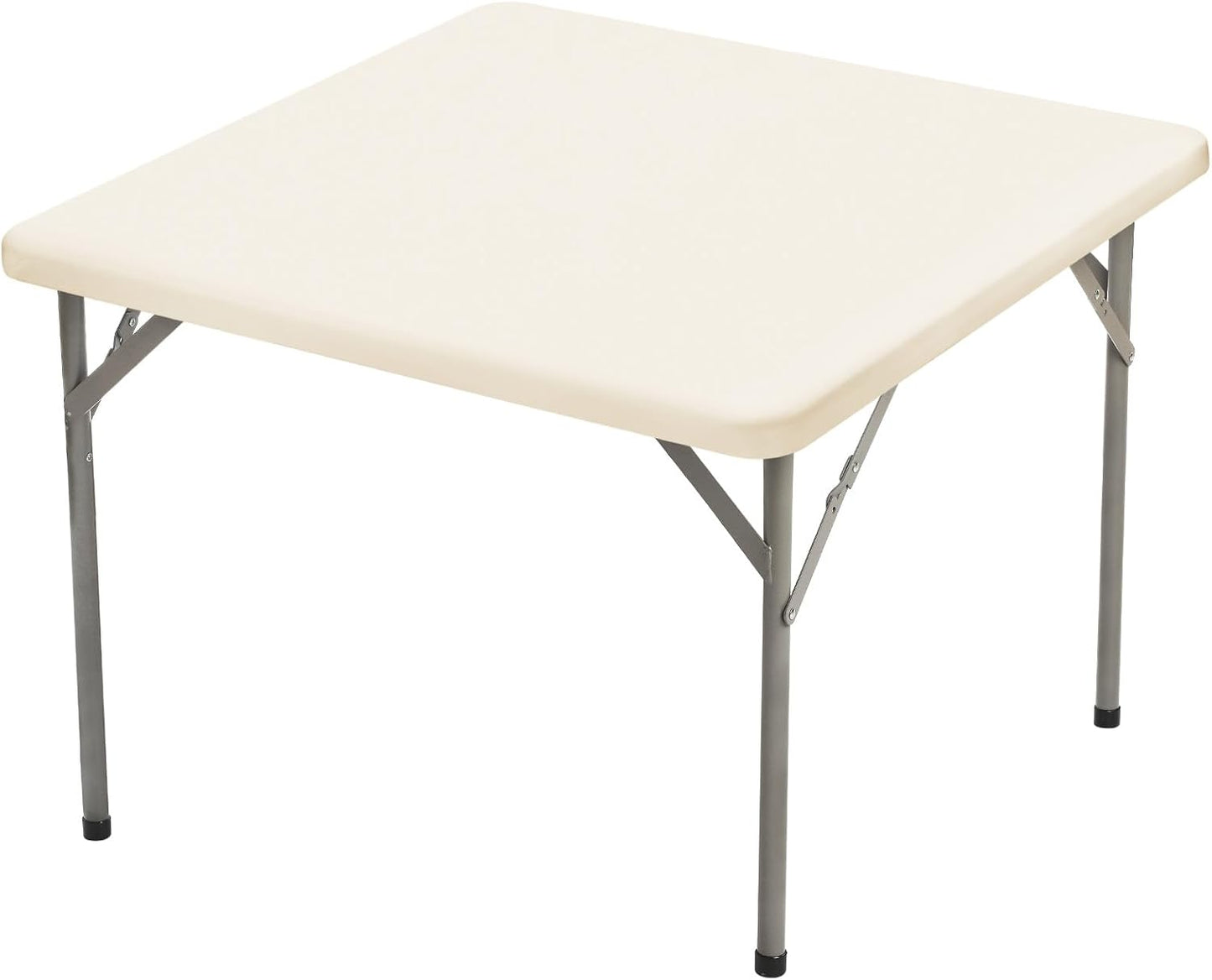 Stretchy Spandex Table Cover by [Brand Name] | 34" x 34" Ivory Fitted Tablecloth - Washable & Wrinkle-Resistant for Indoor/Outdoor Events