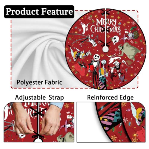 48 Inch Christmas Tree Skirt - Holiday Xmas Decorations for Home