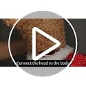Lighted Christmas Dog Decoration with Santa Hat and Twinkling Lights - 33 Inch Outdoor Holiday Decor