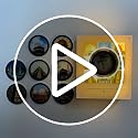 Christmas Magnetic Music Player with Spinning Vinyl Record - White B