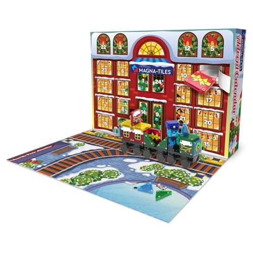Magna-Tiles MicroMAGS Advent Calendar 34-Piece Magnetic Building Set