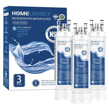 Water Filter Replacement for Frigidaire 3 Pack - Compatible with GRFS2853AF and More