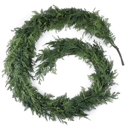 9 ft Artificial Christmas Cedar Garland - Realistic Holiday Decor