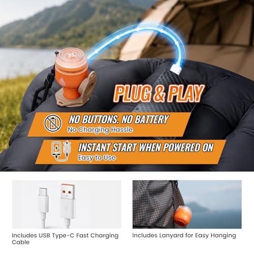 Mini Air Pump for Inflatables Portable Camping Inflator 1 oz