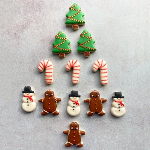 Christmas Mini Cookie Cutter Set - Gingerbread, Candy Cane, Snowman, Tree, Star & Snowflake