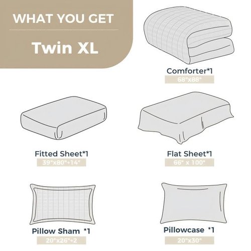HYMOKEGE Burnt Orange Twin XL Comforter Set Seersucker 5 Pieces, All Season Luxury Bed in a Bag for Bedroom, Bedding Set with Comforter, Sheets, Pillowcase & Sham