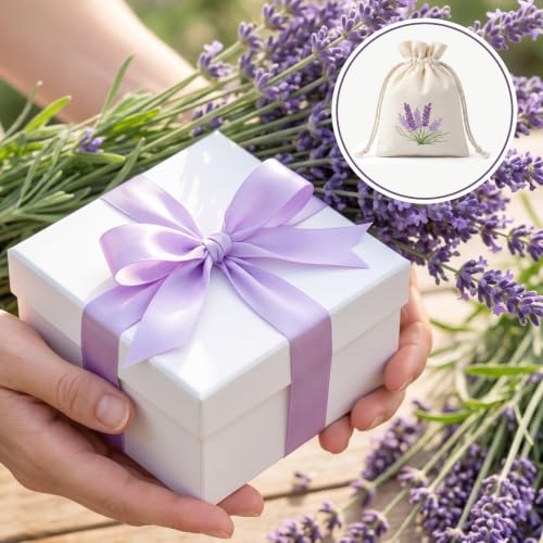 10 Pack Cotton Sachet Bags with Drawstring for Lavender and Herbs