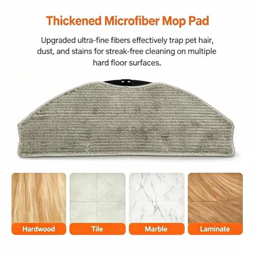 Robot Vacuum Mop Holder and Reusable Mop Pad Set for Ropvacnic S1