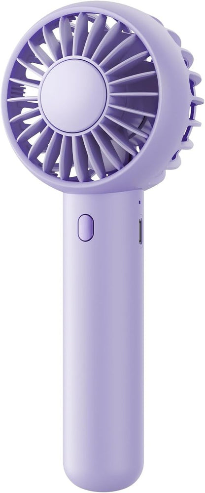 Gaiatop Mini Portable Fan - Lightweight USB Rechargeable Handheld & Desktop Fan | Cute Design in Purple