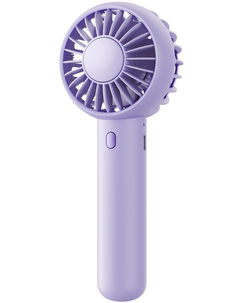 Gaiatop Mini Portable Fan, Small and Powerful, Cute Design 3 Speed Personal Handheld fan and Desktop with Base, Lightweight USB Rechargeable for Travel Lash Makeup Girl Women Summer Gift Purple