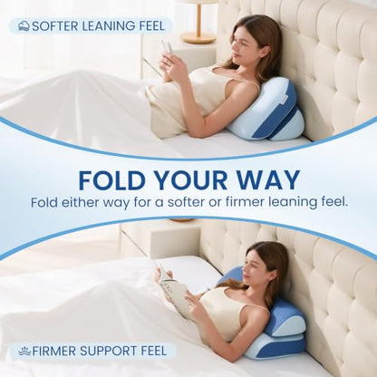 Foldable Memory Foam Bed Pillow for Side, Back & Stomach Sleepers