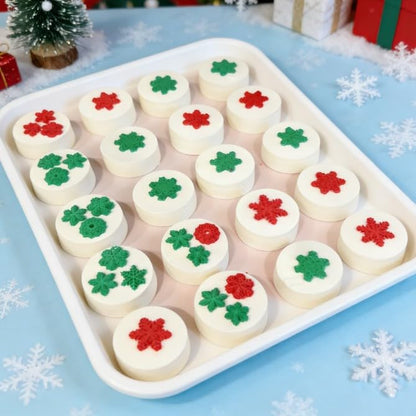 Christmas Silicone Molds - Snowflake Snowman Santa Tree Holly for Cake & Candy Decorating - Variation of Christmas Molds