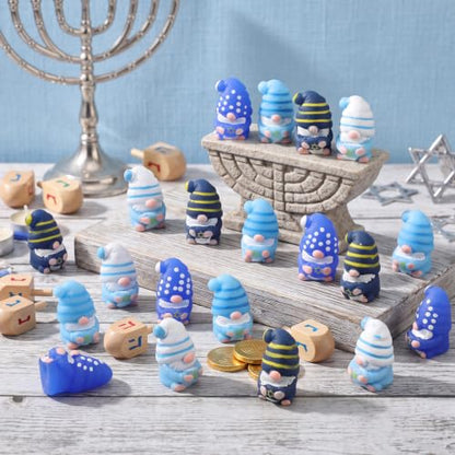 Hanukkah Gnome Stress Relief Balls Set - 20 Pack Blue & White Star of David